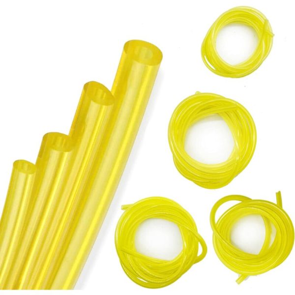 4 Pack of 1.5 Meters Fuel Hose Pipe (Diameter 3 x 6mm, 3 x 5mm, 2.5 x 5mm, 2 x 3.5mm) for Blower Grass Trimmer Chainsaw Brush Cutter, Heavy Duty