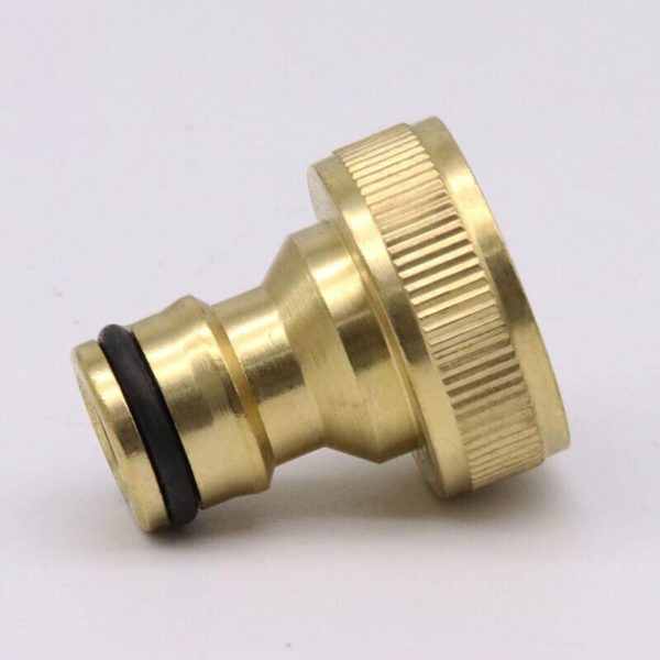 4 Pcs Brass Garden Hose Tap Fittings 6 Point Female Nipple for Garden Farm