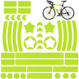 42 Pieces Bicycle Helmet Reflective Sticker, Tape, Reflective Stickers for Bicycles, Helmets