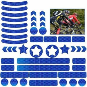 42-piece reflective self-adhesive reflective sheeting set for safety marking of prams, bicycles, helmets with stickers