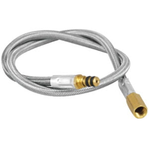 44cm Extension Tube Hose Gas Stove Adapter for Outdoor Camping Cylinders Tank,model:Silver