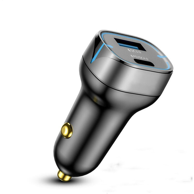 45wPD20W + QC4.0 Cigarette Lighter Car Charger, usb Data Cable Fast Charging