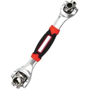 48 in 1 Tool Socket Wrench Works with 360 ° Bolts 6 Point Universal Car Furniture Repair Professional Multi-Socket Tools 6 Point, 12 Point, Torx (Red)