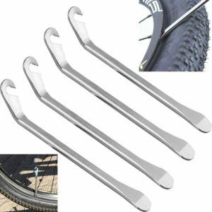 4PCS Metal Lever Tire Levers Shovel Tire Levers Bike Tire Tools Hook Tire Bikes Metal Removal Tool Lever Puncture Repair Replacement