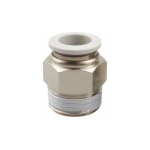 4pcs Air Quick Connector Pneumatic Fittings Connector Quick Fittings Dia. 8mm for industry Automatic(White,PT1/4)