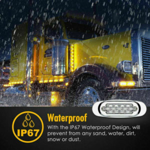 4pcs Corner Side Marker led Lights Outline Lamp Truck Trailer Van Bus 12V-24V