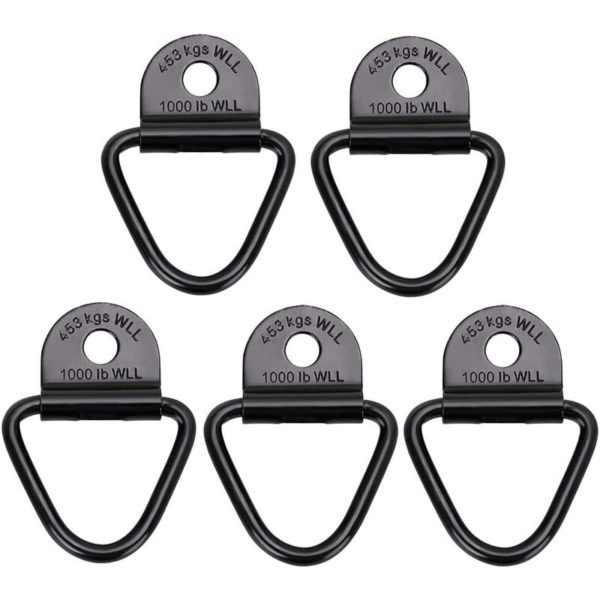 5 Pack Heavy Duty v Tie Down Rings for Trailer, Truck, Van, Boat, Rope