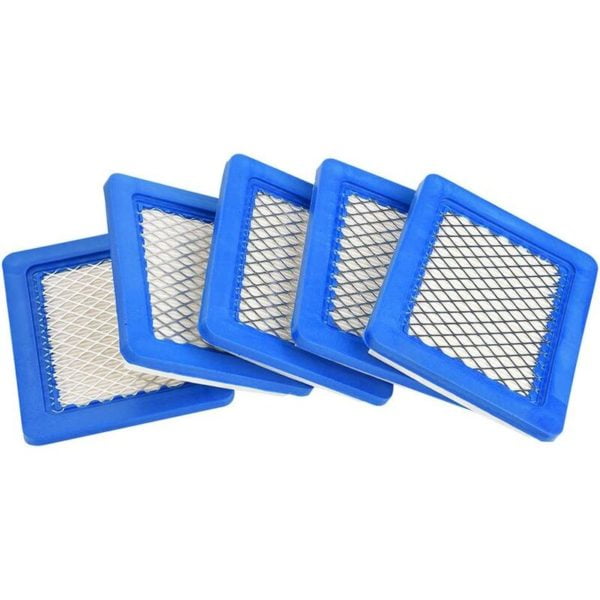 5 Pcs Replacement Air Filters for Push Lawn Mower Tractor Briggs & Stratton 491588 491588S 399959 John Deere PT15853