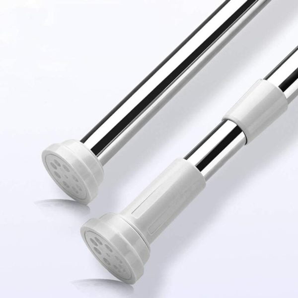 50-80 Shower Curtain Rod Without Drilling -Extensible Shower Curtain Rod Shower Tension Rod Rod Telescopic Stainless Steel Rod