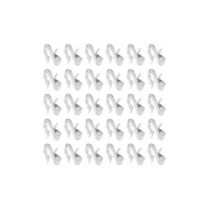 50Pcs Metal Wire Clips for Trailer Trailer Cable Frame Clamp for Solar Panel Sunrunner Solar Photovoltaic Cable Clips