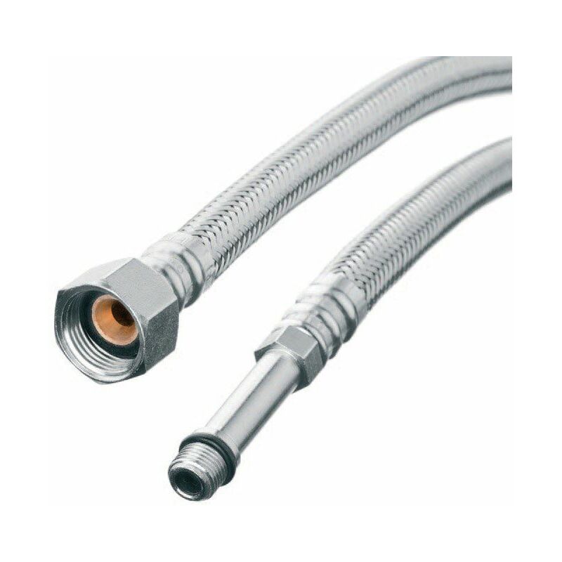 50cm 3/8 x M10 Flexi Flexible Kitchen Basin MonoBloc Tap Connector Hose Pipe
