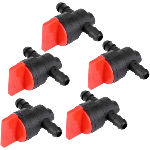 5pcs Fuel Petrol Tank Shut Off Valves Fuel Tank Valve Switch Garden Pump Valve Brush Cutter Lawn Mower Accessory