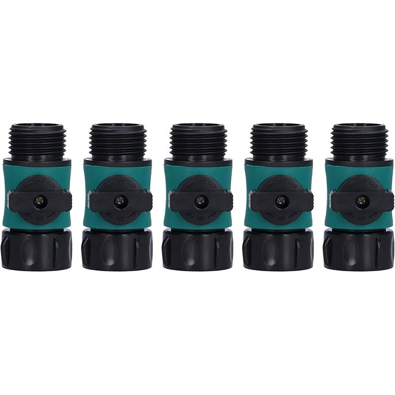 5pcs Quick Connector Multipurpose Water Sprayer Adapter G3 4in Internal   5pcs Quick Connector Multipurpose Water Sprayer Adapter G34in Internal And External Thread Irrigation Valve Us Standard For Garden And Yard 