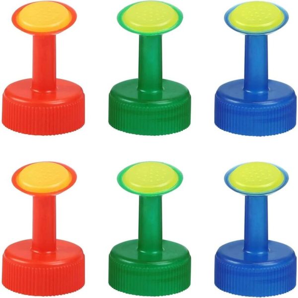 6 Pack Plastic Watering Bottle Nozzles Watering Can Sprinkler Indoor Seedlings Plants Garden