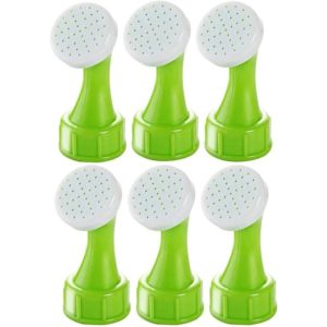 6 Pcs Watering Can Nozzle for 3cm Watering Can Cap Small Sprinkler Gardening Supplies for Precisely Watering Plants Flower Watering Device (Green)