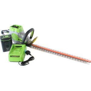 60v Cordless 61cm Hedge Trimmer with battery and charger