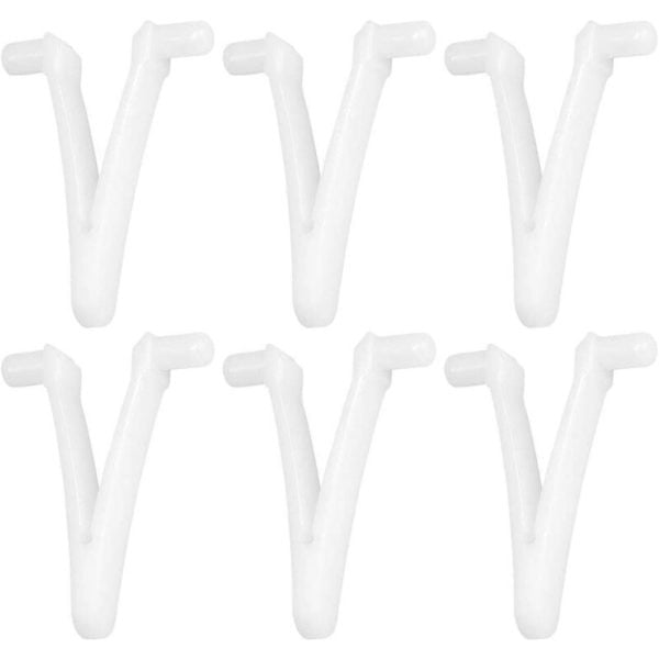 6Pcs Swimming Pool Supply Butterfly v Clip For Swimming Pool Spa Brush Leaf Rake Leaf Skimmer Vacuum Head For Swimming Pool Cleaning