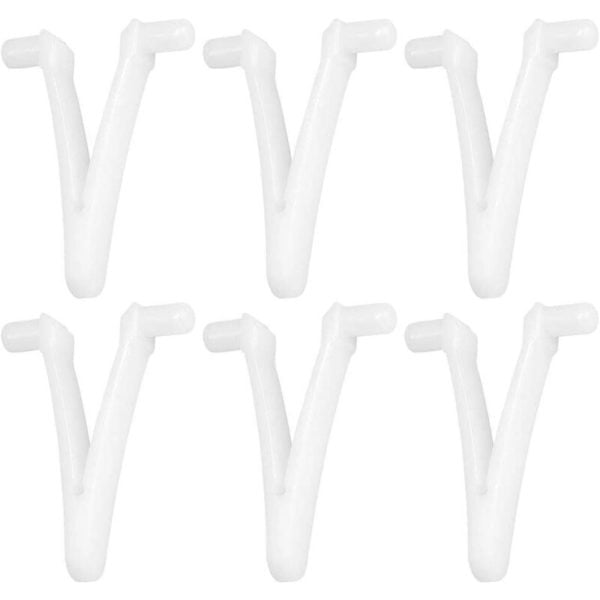 6pcs Swimming Pool Supply Butterfly v Clip for Swimming Pool Spa Brush Leaf Rake Leaf Skimmer Vacuum Head for Swimming Pool Cleaning