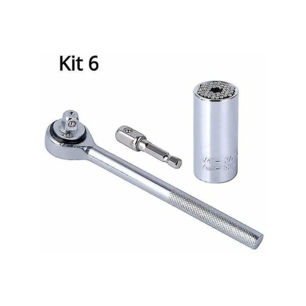 7-19mm Universal Torque Wrench Head Set Magic Wrench Grip Electric Drill Ratchet Socket Multi Spanner Hand Tools