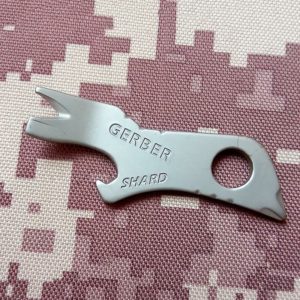 7 in 1 Outdoor Titanium Gerber Survival Shard Keychain Multi Tools Gray