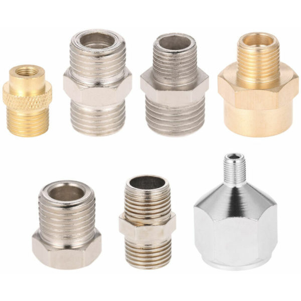 7PCS Airbrush Adapter Kit Fitting Connector.