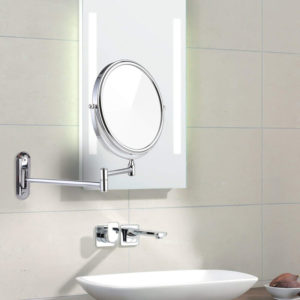 8 Bathroom Wall Shaving Makeup Mirror Telescopic Beauty Mirror 5x Magnification