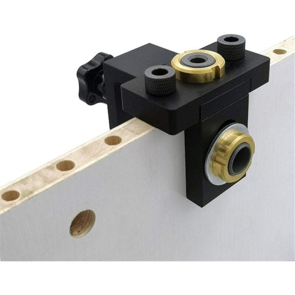 8/10/15mm Pocket Jig Kit, Adjustable Drill Guide 3 in 1 Woodworking Jig Kit with Locating Clip