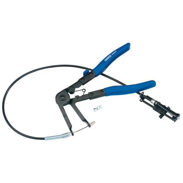 89793 - Flexible Ratcheting Hose Clamp Pliers, 230mm - Draper