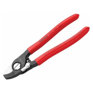 95 21 165 sb Cable Shears with Return Spring pvc Grip 160mm (6.1/4in) - Knipex