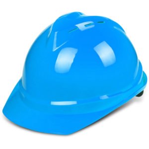 ABS Thickened Safety Helmet Breathable Shockproof Helmet with Air Vents Multi-point Buffer for Warehouse Factory Red, Blue - Blue