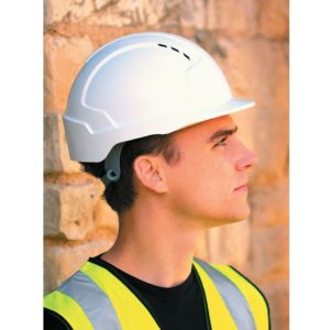 AJB160-000-100 Evo Lite Vented Safety Helmet f/p White - White - JSP