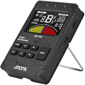 AROMA AMT-600 Tuner & Metronome & Tone Generator 3-in-1 Rechargeable 2.5-inch Color LCD Guitar Tuner Mini Digital Metronome Electronic Metronome with