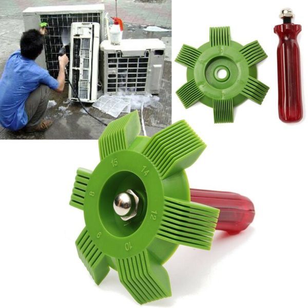 A/c Fin Comb, Radiator Evaporator Fin Straightener Comb Condenser Rake Cleaner Coil Cleaner Tool Kit