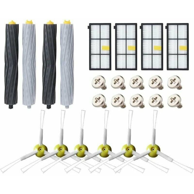 Accessory Parts Kit Compatible with Roomba 800 805 850 860 865 866 870 871 880 886 890 891 895 896 900 960 965 966 980 Series Filters and Brushes for