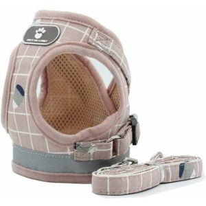 Adjustable Harness Vest Padded Reflective Soft Breathable Comfortable Leash for Small Dog Puppy MZ083 (XS, Pink)