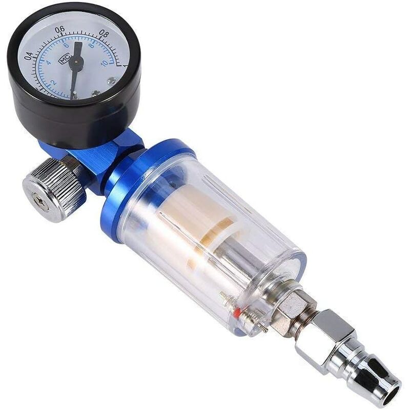 Air Compressor Air Spray Gun Regulator + Water Separator Oil Trap Filter with Nozzle Paint Gun Accessory