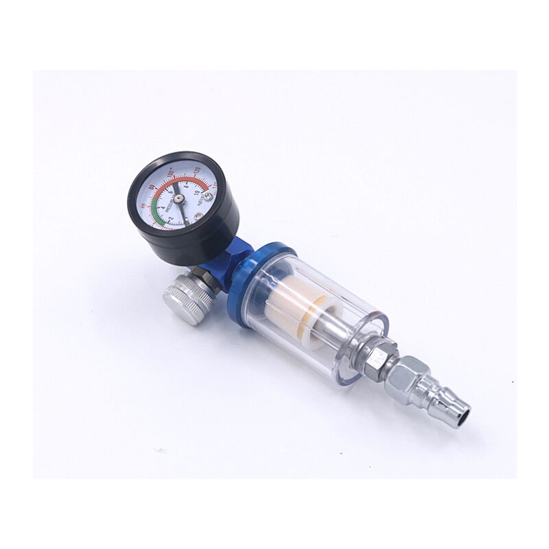 Air Compressor Air Spray Gun Regulator + Water Separator Oil Trap Filter with Nozzle Paint Gun Accessory(G1/4)