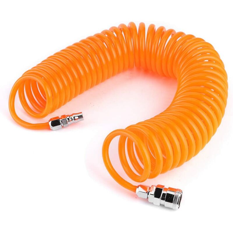 Air Compressor Hose 9m / 29.5ft Air Piping System Recoil Hose Line Spring Hose Tube Coil Tools SOEKAVIA