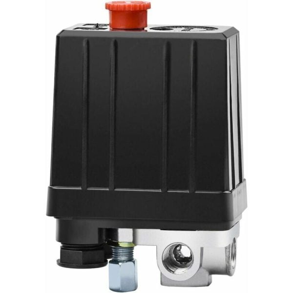 Air Compressor Pressure Switch with 4 Outlets 90-120 PSI 240V Pressure Switch Control Valve Compressor Parts