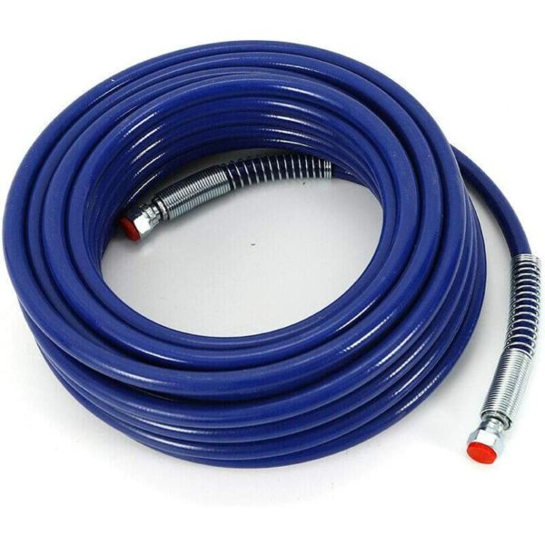 Airless Paint Spray Hose 1/4'' 15m 3300PSI Gun Spraying Machine Extension Hose Airless Paint Spray Extension Flexible Fiber Tube