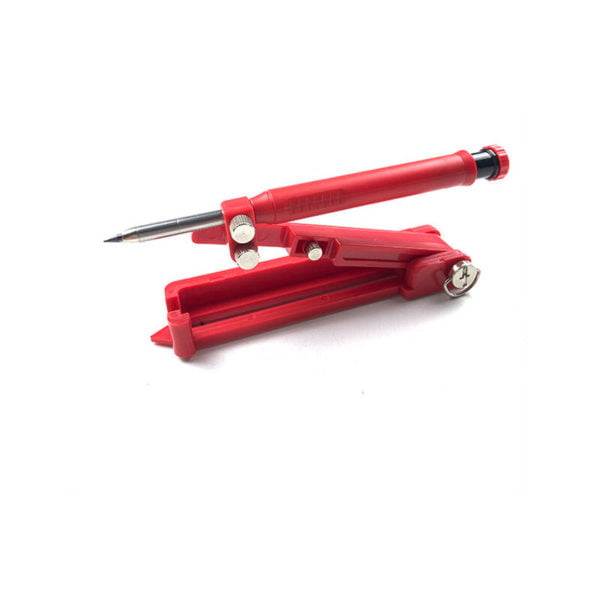 Alloy woodworking drawing scribe tool multi-function construction pencil scribe tool red