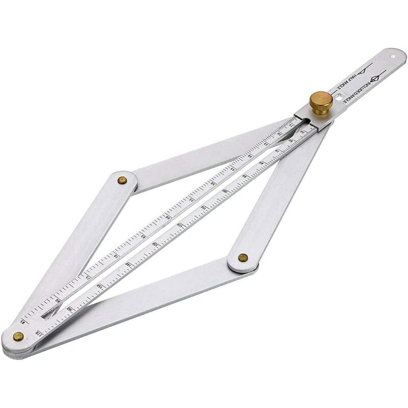 Aluminium Alloy Protractor, Miter Angle Measuring Ruler - Angle Divider ...