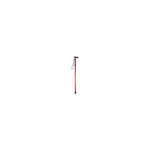 Aluminum Alloy Folding Crutches, Anti-Slip Adjustable Crutches, Telescopic Climbing Canes (Red)