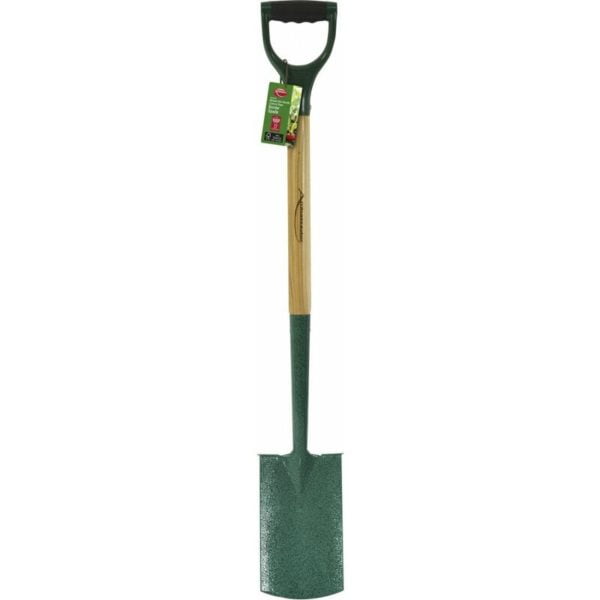 Ambassador - Natural Ash Handle Carbon Steel Border Spade - AWCS205