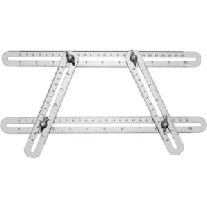 Angle Measuring Ruler , Angle Measuring Tool , Multi Angle Ruler , Four Folding Aluminum Alloy Double Scale Folding Ruler Ruler Angle Measuring Tool