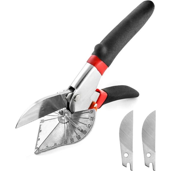 Angle Scissors , Miter Shear , 45°-135° Adjustable Multi-Functional Trunking Shears for Cutting pvc ppr pe Pipe , Branch , Wire