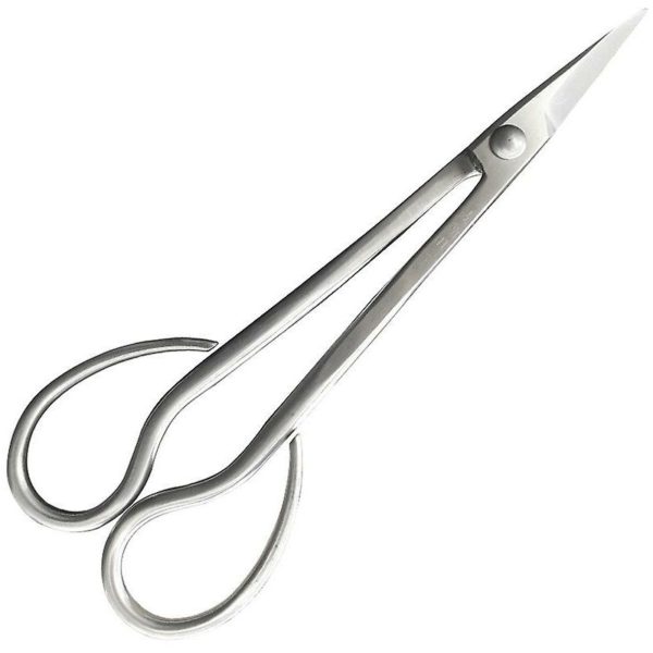 Aougo - 185mm Bonsai Scissors Stainless Steel Long Handle Bonsai Scissors Sharper Blades Pruner Branches Leaves Shears Tool