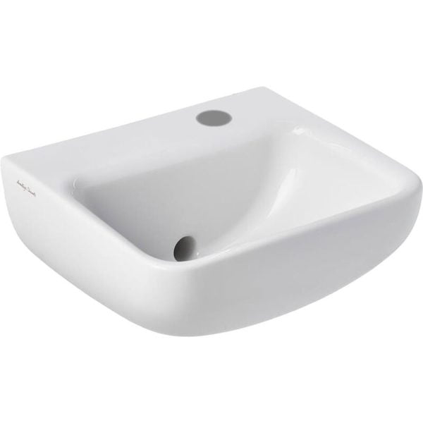 Armitage Shanks - Contour 21 Plus Basin with Back Outlet 400mm Wide - 1 rh Tap Hole