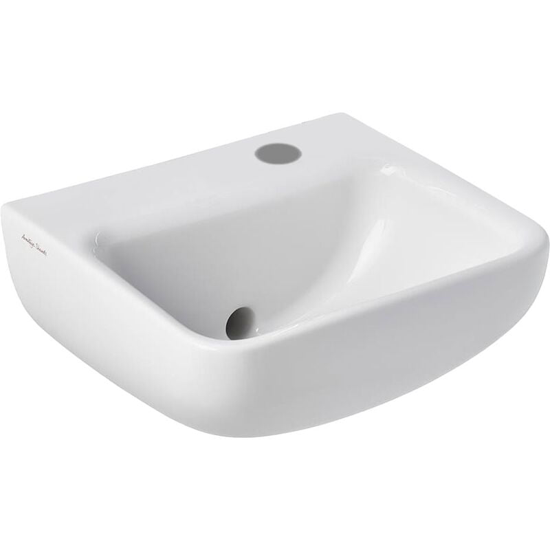 Armitage Shanks Contour 21 Plus Basin With Back Outlet 400mm Wide 1   Armitage Shanks Contour 21 Plus Basin With Back Outlet 400mm Wide 1 Rh Tap Hole 