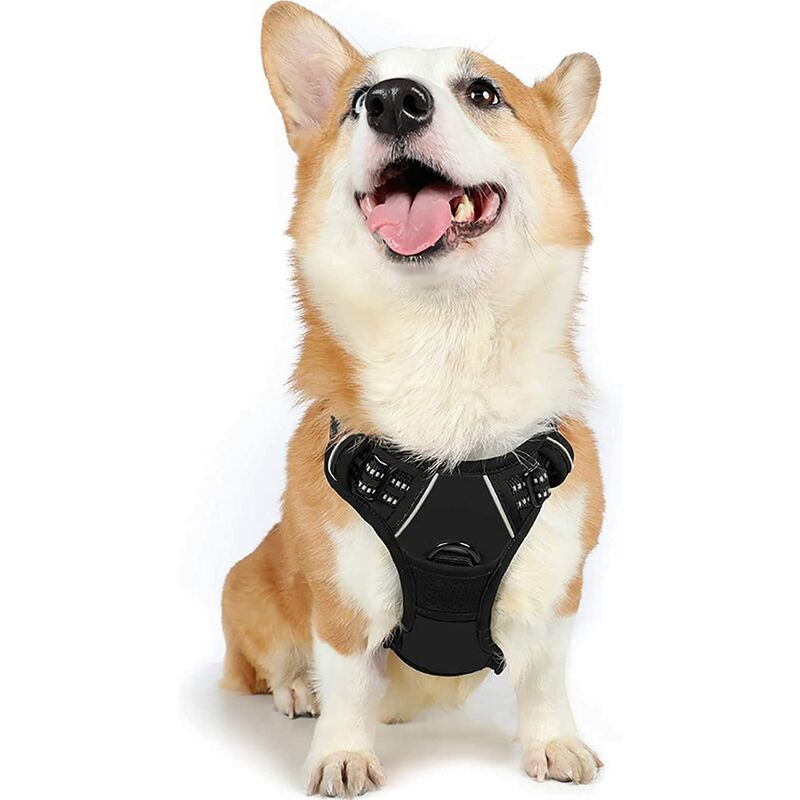 Arnet Dog Harness Adjustable Reflective Easy On Front Clip-On Harness ...